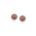 Ruby Radiance Gold Earrings,,hi-res 