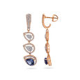 Rose Gold & Diamond Dew Drop Earrings,,hi-res 3