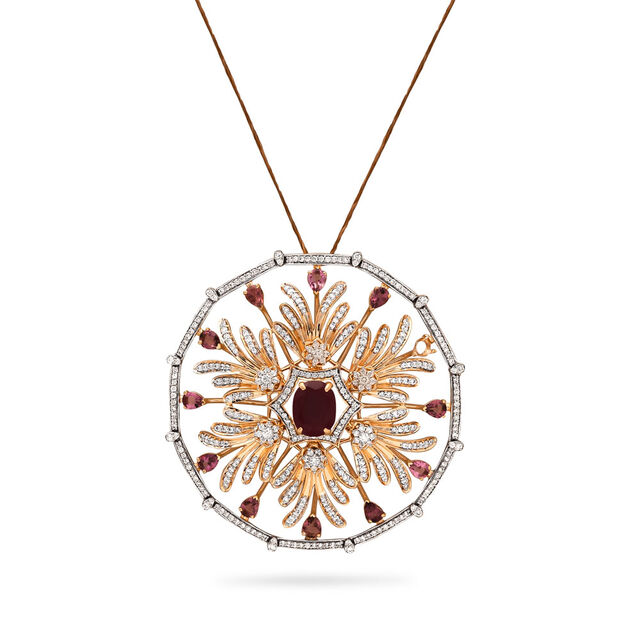 Delicate Floral Marvel Diamond Pendant,,hi-res 