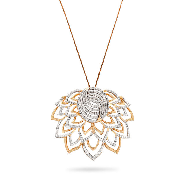 Royal Bloom Radiance Gold and Diamond Pendant,,hi-res 