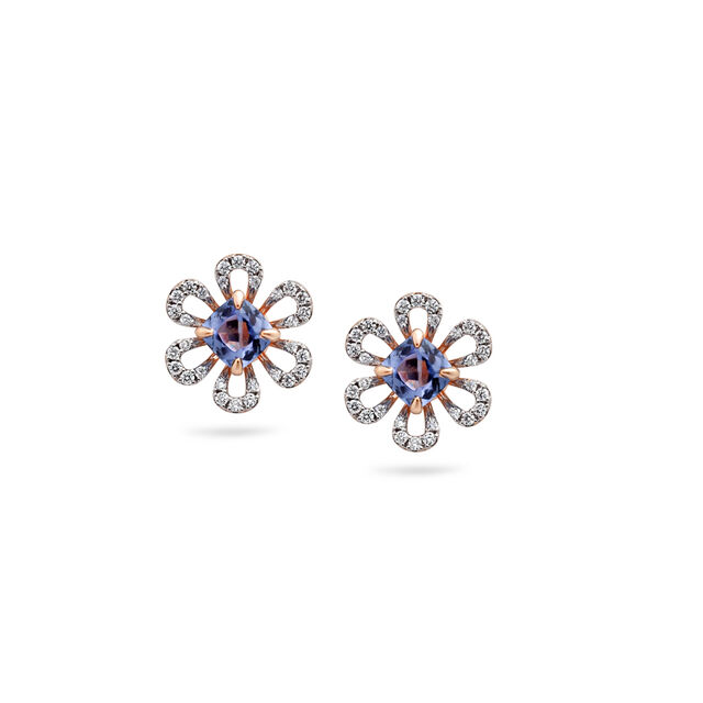 Enchanting Blossoms Gold Earrings,,hi-res 