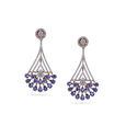 Fan of Midnight Elegance Earrings,,hi-res 