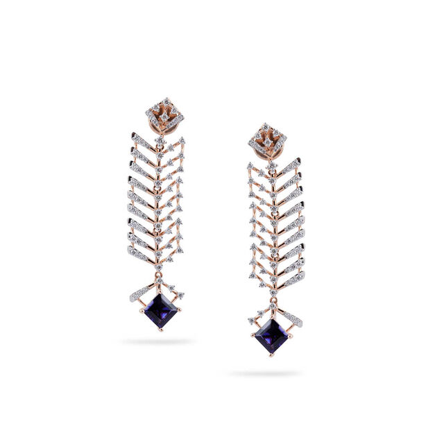 Chevron Cascades Drop Earrings,,hi-res 