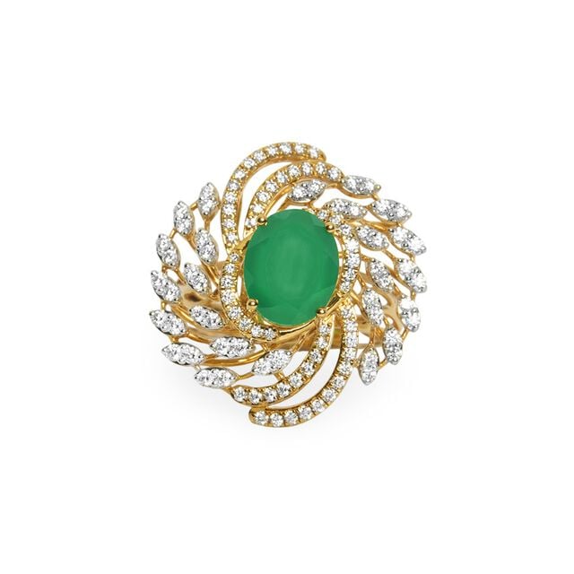 Tanishq 18KT Diamond Finger Ring 