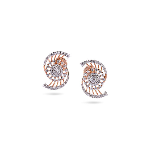 Spiraling Stud Earrings 