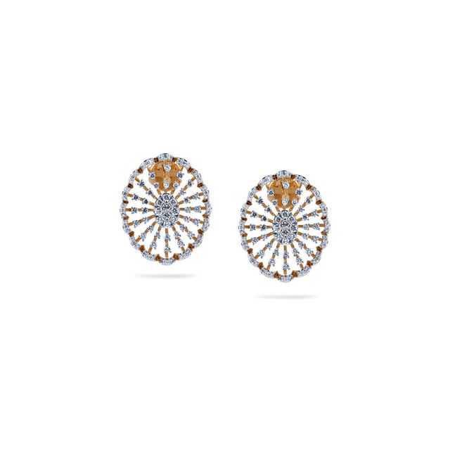 Starlight Orb Gold Studs 