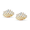 Floral Symphony Gold Earrings 