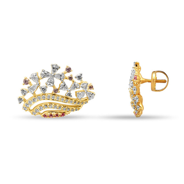 Floral Symphony Gold Earrings 2