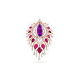 Tanishq Gold Pendant and Earrings Set 3