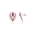 Tanishq Gold Pendant and Earrings Set 5