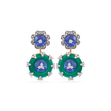 Tanishq 18 Karat Diamond Earrings for Women