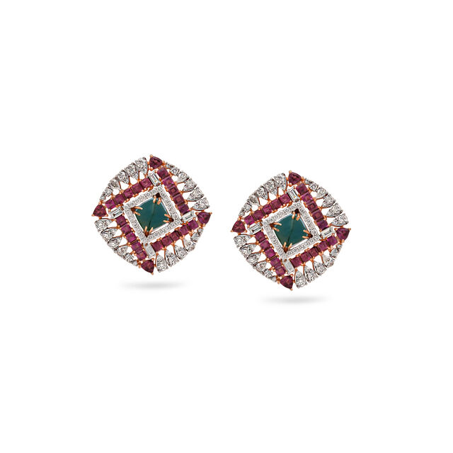 Radiant Rose Celebration Studs,,hi-res 