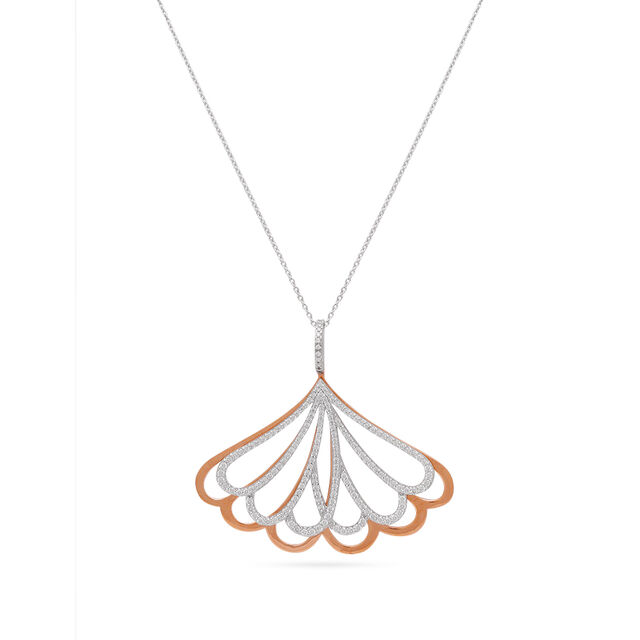 Tanishq 18KT Diamond Pendant with Chain for Women