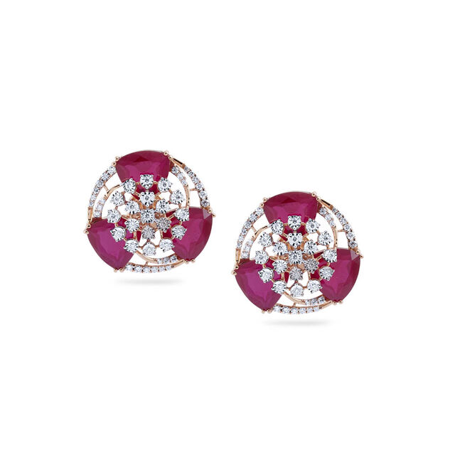 Accented Circle Studs 