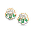 Deco Elegance Gold Studs 