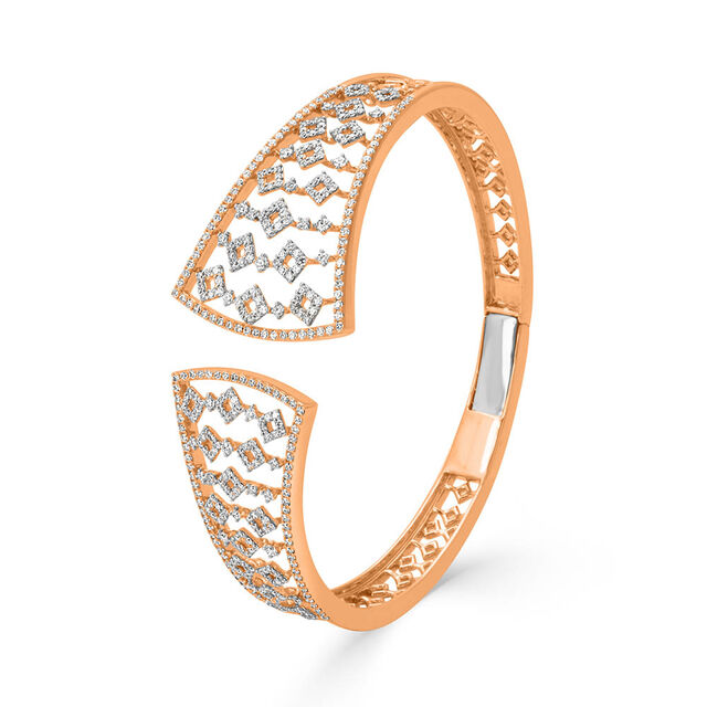 Deco Mosaic Gold Cuff 
