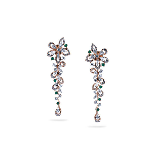 Floral Elegance Drop Earrings,,hi-res 