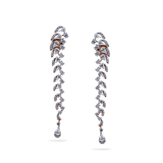 Cascading Brilliance Diamond Earrings,,hi-res 
