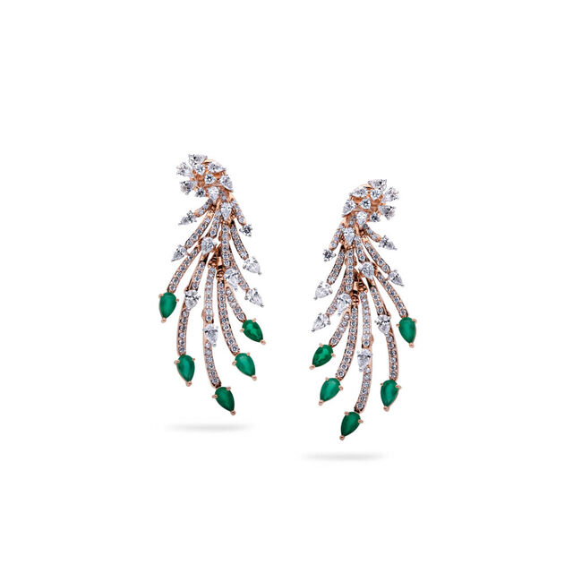 Modern Cascade Drop Earrings,,hi-res 