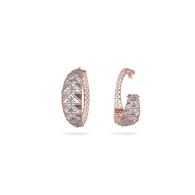 Geometric Sparkle Diamond Bangle 2
