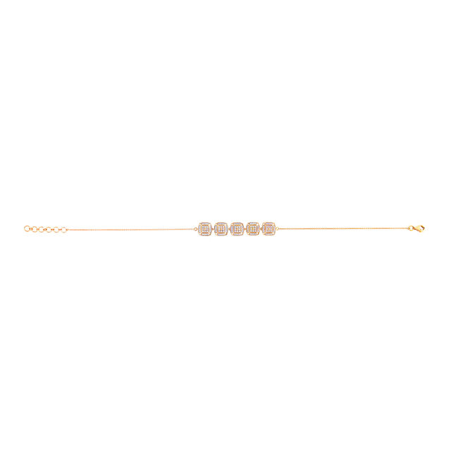 Sleek Gold and Diamond Bracelet,,hi-res 