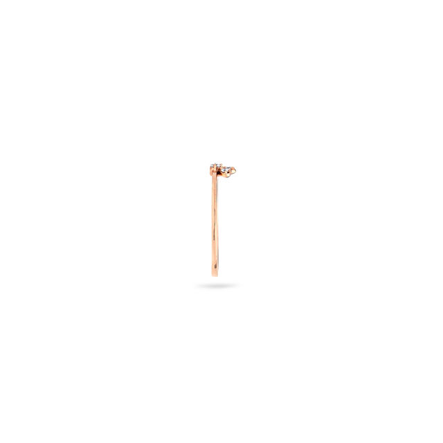 Dainty Rose Gold and Diamond Finger Ring,,hi-res 2
