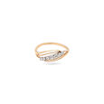 Graceful Leaf Inspired Diamond and Gold Ring,,hi-res 