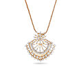 Statement Diamond and Gold Pendant,,hi-res 
