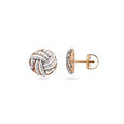 Sleek Circular Diamond Stud Earrings,,hi-res 2
