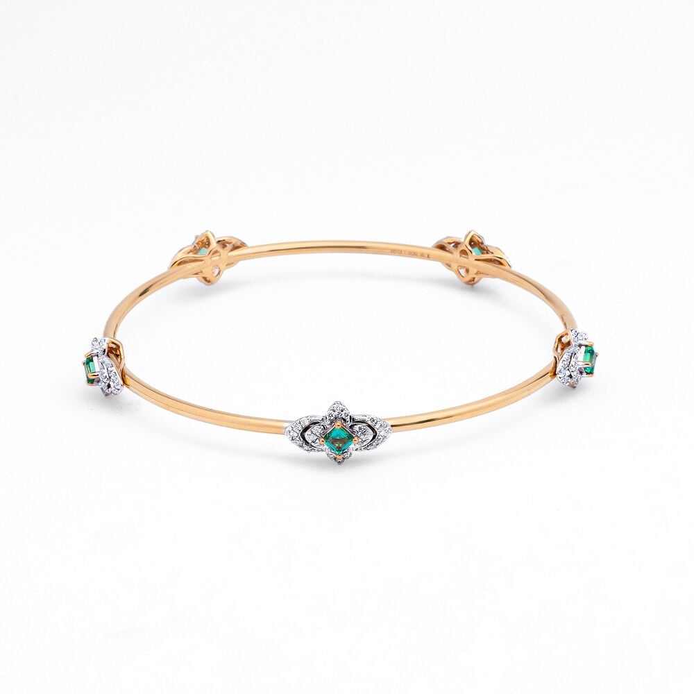 Buy Emerald Elegance Bangle at Best Price Tanishq US