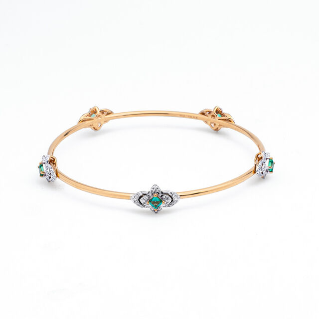 Emerald Elegance Bangle,,hi-res 