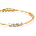 Interwoven Gold Elegant Bangle 2