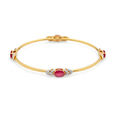 Radiant Crimson Gold Bangle,,hi-res 