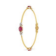 Radiant Crimson Gold Bangle,,hi-res 2
