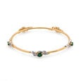 Emerald Serpent Gem Bangle,,hi-res 