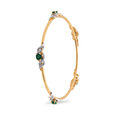 Emerald Serpent Gem Bangle,,hi-res 2
