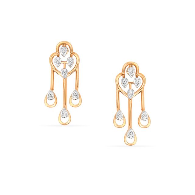 Tanishq 18KT Diamond Neckwear & Earring for Women 4