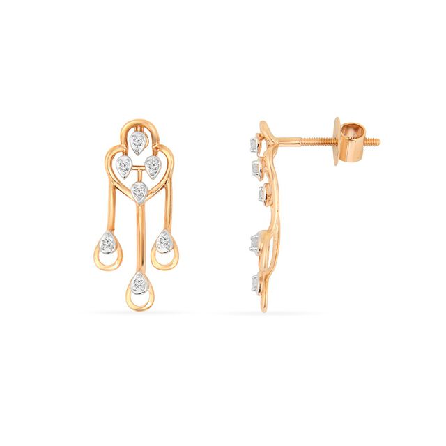 Tanishq 18KT Diamond Neckwear & Earring for Women 5