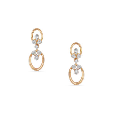 Tanishq 18KT Diamond Drop Earring for Women