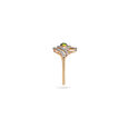 Diamond Leaf Gem Ring,,hi-res 3