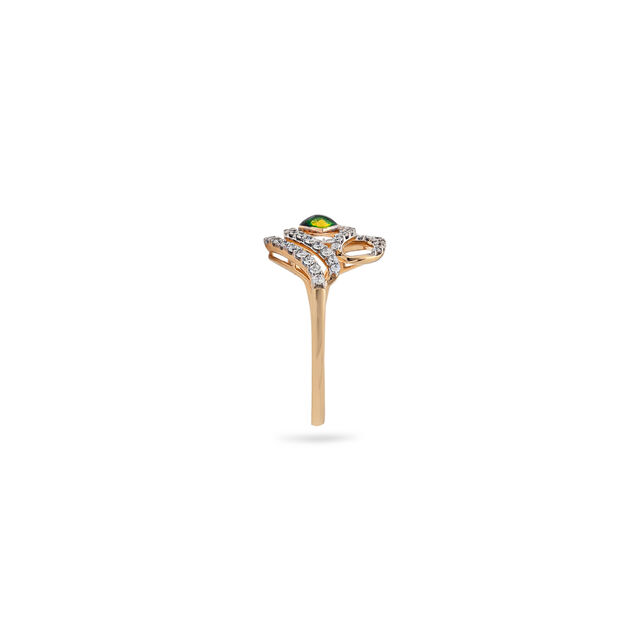 Diamond Leaf Gem Ring,,hi-res 3