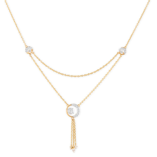 Tanishq 18KT Diamond Necklace for Women 3
