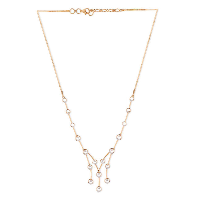 Tanishq 18KT Diamond Necklace for Women 