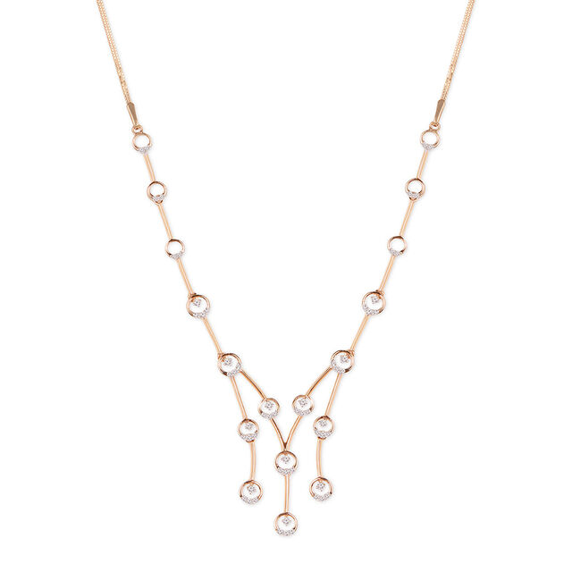 Tanishq 18KT Diamond Necklace for Women 3
