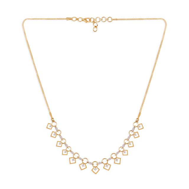 Tanishq 18KT Diamond Necklace for Women 