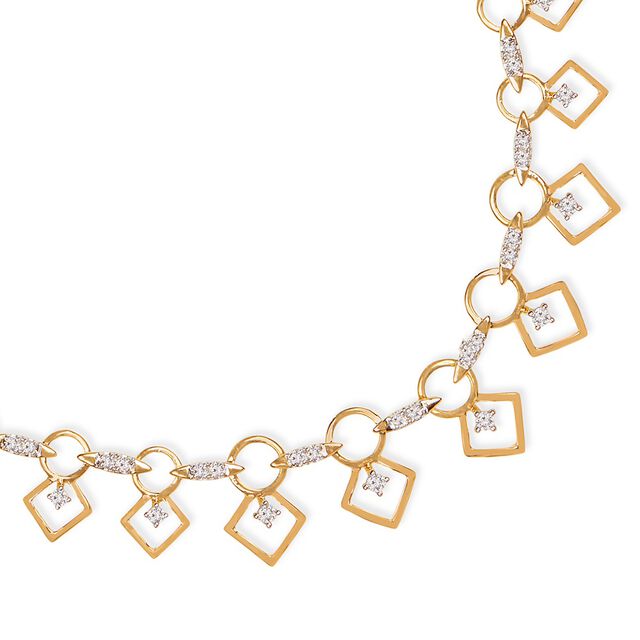 Tanishq 18KT Diamond Necklace for Women 3