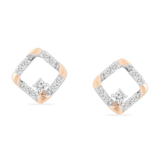 Tanishq 18KT  Gold Stud Earring for Women 