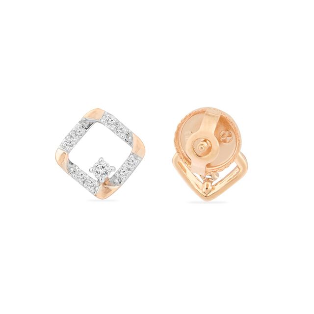Tanishq 18KT  Gold Stud Earring for Women 3