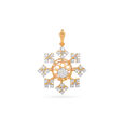Tanishq 18 Karat Diamond Pendant and Earrings Set for Women 2