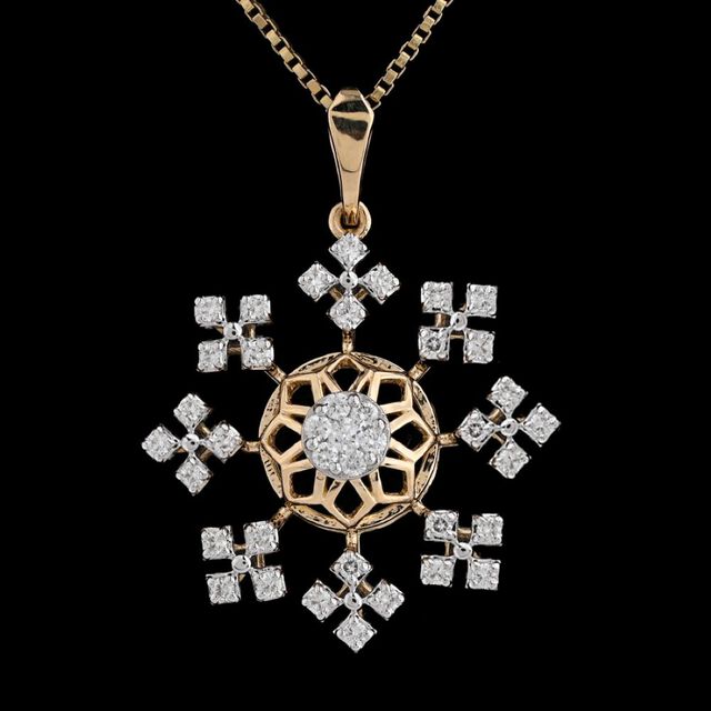 Imperial Floral Diamond Pendant 